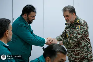 تشرف فرمانده نیروی پدافند هوایی ارتش جمهوری اسلامی ایران به حرم مطهر رضوی