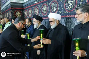 آیین خطبه&zwnj;خوانی شب عاشورای حسینی در حرم مطهر رضوی -1