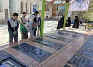 تکریم امامزادگان و بقاع متبرکه البرز همزمان با غبارروبی مزار شهدا
