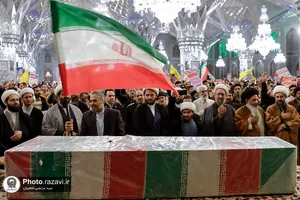 مراسم گرامیداشت حماسه ٩ دی در حرم مطهر رضوی