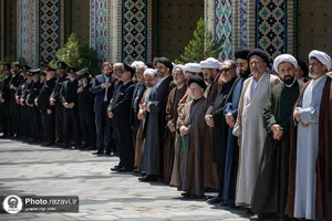 مراسم تشییع پیکر محمد حسین حشمت&zwnj;پور