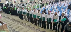 برپایی جشن تکلیف ۸۰۰ دانش‌آموز دختر شهربابک در سایه امام رئوف