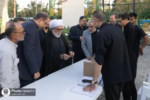 بازدید تولیت آستان قدس رضوی از موکب بنیاد کرامت
