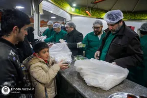 حضور هیئت عشاق الحسن شاهچراغ در چایخانه حضرت