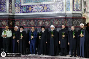 آیین خطبه&zwnj;خوانی شب عاشورای حسینی در حرم مطهر رضوی -2