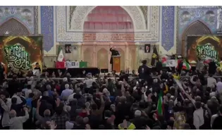 Funeral ceremony for Ramadan War martyrs in holy shrine