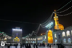 حال و هوای حرم مطهر رضوی در شب میلاد امام محمدباقر(علیه&zwnj;السلام)