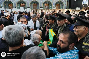 تشرف کاروان خدام حرم امام رضا علیه&zwnj;السلام به حرم امامین کاظمین