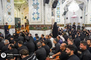 مراسم عزاداری ویژه ناشنوایان در حرم مطهر رضوی