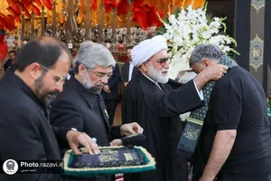مراسم اذن عزای محرم در حرم مطهر رضوی