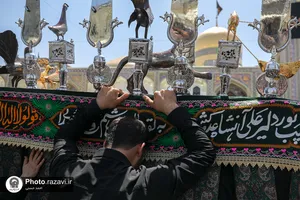 عزاداری عاشورای حسینی در حرم مطهر رضوی