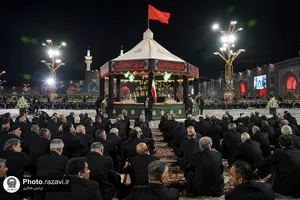 آئین خطبه&zwnj;خوانی شب عاشورا در حرم مطهر رضوی-2
