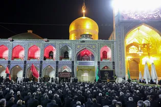 مراسم شام غریبان امام حسین(علیه‌السلام) در حرم مطهر رضوی