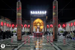Mourners gather at Imam Reza Shrine on eve of Imam Reza's martyrdom anniv.