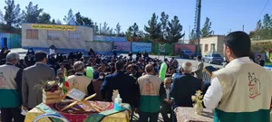 فرشتگان زمینی دور بیرق سبز امام رضا(ع) حلقه زدند