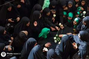 سوگواری زنان محله نوغان در سالروز شهادت امام هشتم علیه&zwnj;السلام