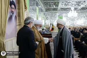 آیین اعطای احکام خدمه حرم مطهر رضوی
