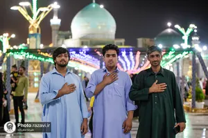 شب میلاد امام حسن عسکری(علیه&zwnj;السلام) در حرم مطهر رضوی