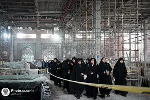 بازدید خواهران خدمه حرم مطهر رضوی از بخش&zwnj;های مختلف حرم امام رضا علیه&zwnj;السلام