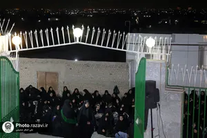 عزاداری شب تاسوعای حسینی با حضور تولیت آستان قدس رضوی