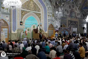 اقامه نماز عید سعید قربان در حرم مطهر رضوی
