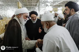 دیدار مهمانان همایش یکصدمین سالگرد بازتأسیس حوزه علمیه قم با تولیت آستان قدس رضوی