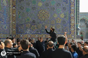 عزاداری تاسوعای حسینی در حرم مطهر رضوی