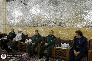 دیدار فرماندهان نواحی و حوز&zwnj;ه&zwnj;های بسیج با تولیت آستان قدس رضوی