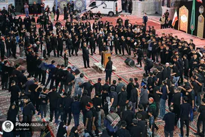 عزاداری سنتی شب نهم محرم در &laquo;حسینیه حرم&raquo;