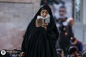 عزاداری شیعیان افغانستانی در حسینیه حرم