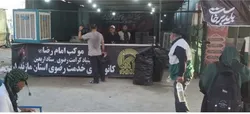 خدمت‌رسانی شبانه‌روزی موکب رضوی مازندران در مرز مهران