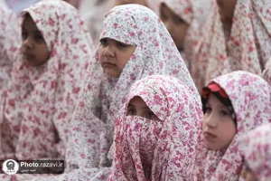 جشن تکلیف دختران جهان اسلام در حرم مطهر رضوی