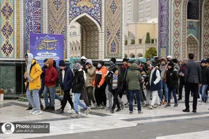 تشرف دانش آموزان استعداد درخشان مشهد به حرم مطهر رضوی