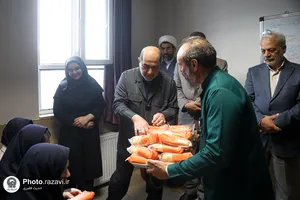 آیین نواختن زنگ مهر رضوی

