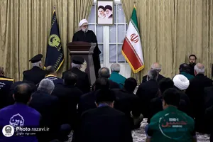 دیدار جمعی از موکبداران دهه آخر صفر با تولیت آستان قدس رضوی