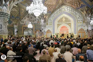 مراسم عزاداری شب شهادت امام صادق(علیه&zwnj;السلام) در حرم مطهر رضوی