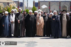 تشییع پیکر حجت&zwnj;الاسلام کریم عبدالهی نژاد در حرم مطهر رضوی
