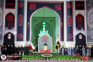 آیین خطبه خوانی شب شهادت امام رضا علیه السلام در حرم مطهر رضوی - 2