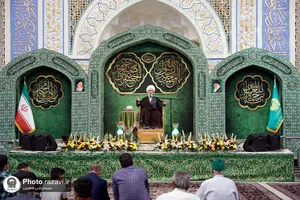 جشن میلاد پیامبر اکرم و امام صادق علیهما السلام در رواق امام خمینی حرم مطهر رضوی