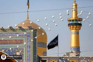 سیاه&zwnj;پوشی حرم رضوی به مناسبت شهادت حضرت موسی بن جعفر علیه السلام