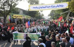 حضور ۱۰۰ خادمیار رضوی رشت در رزمایش بزرگ «جان‌فدایان ایران»