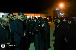 بازدید قائم مقام تولیت آستان قدس رضوی از مواکب خدمت رسان به زائرین پیاده