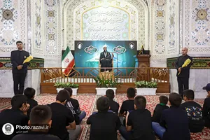 مراسم عزاداری کانون نوجوانان رنام در حرم مطهر رضوی
