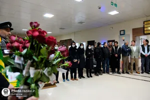 حضور خدام حرم مطهر رضوی در بیمارستان امید