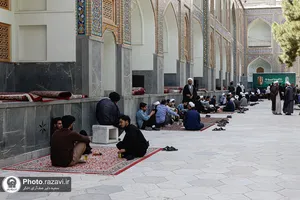 اعتکاف علمی طلاب در مدرسه تابستانی دارالعلم حرم مطهر رضوی-1