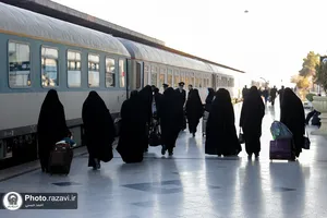 بدرقه کاروان اعزامی آستان قدس رضوی به کرمان