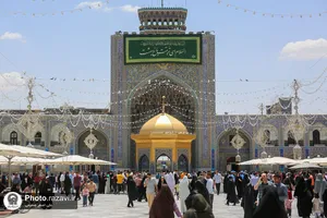 کتیبه های مناسبتی دهه کرامت در حرم مطهر رضوی