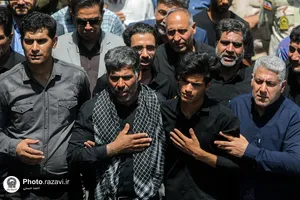 تشییع پیکر شهدای حادثه تروریستی سراوان در مشهد