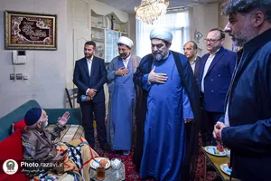 دیدار خادمان بسیجی آستان قدس رضوی با خانواده شهیدان رمارم