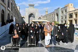 تشرف کاروان زیارت اولی بیماران خاص استان کرمان به حرم مطهر رضوی